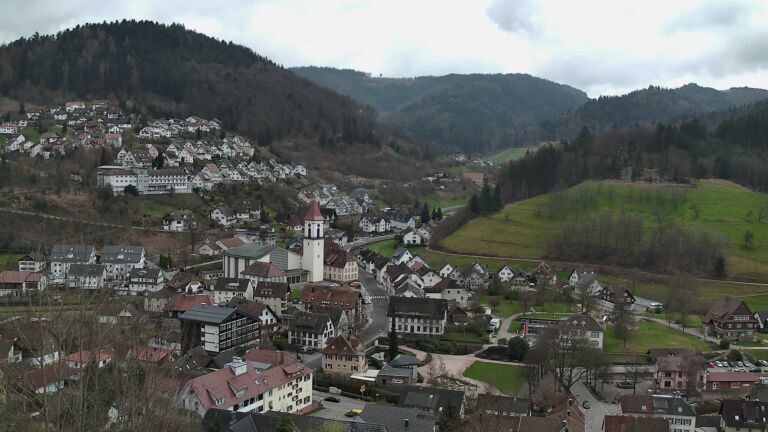 Dieses Bild zeigt eine Webcam-Aufnahme von Ottenhöfen, aufgenommen am Sonntag, den 15.03.2026 um 12:50 Uhr