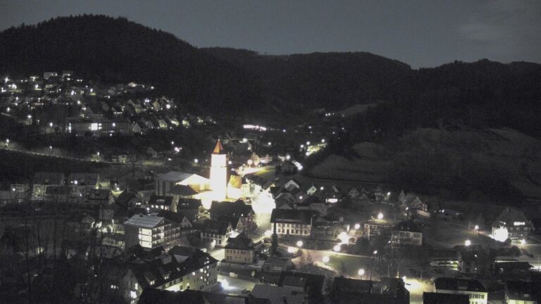 Dieses Bild zeigt eine Webcam-Aufnahme von Ottenhöfen, aufgenommen am Montag, den 02.03.2026 um 22:30 Uhr