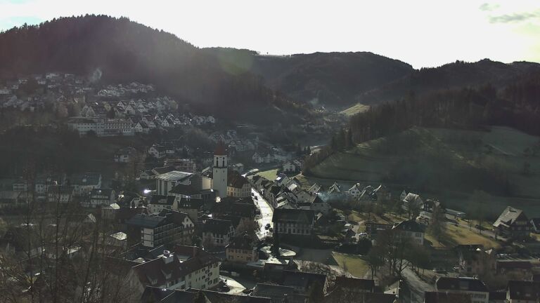 Dieses Bild zeigt eine Webcam-Aufnahme von Ottenhöfen, aufgenommen am Dienstag, den 27.01.2026 um 10:50 Uhr