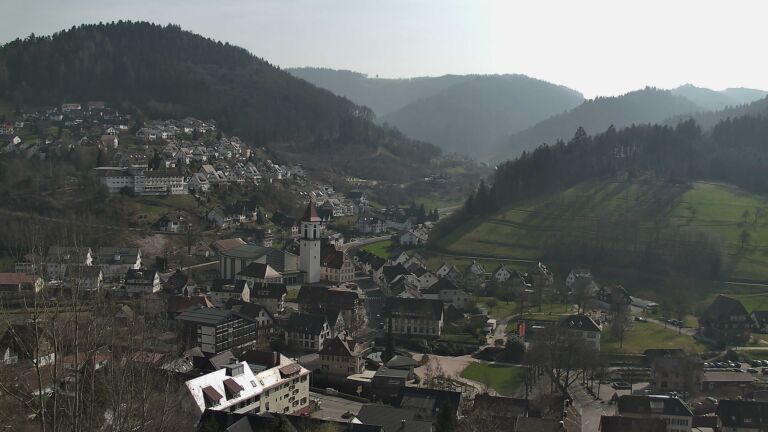 Dieses Bild zeigt eine Webcam-Aufnahme von Ottenhöfen, aufgenommen am Sonntag, den 08.03.2026 um 14:00 Uhr