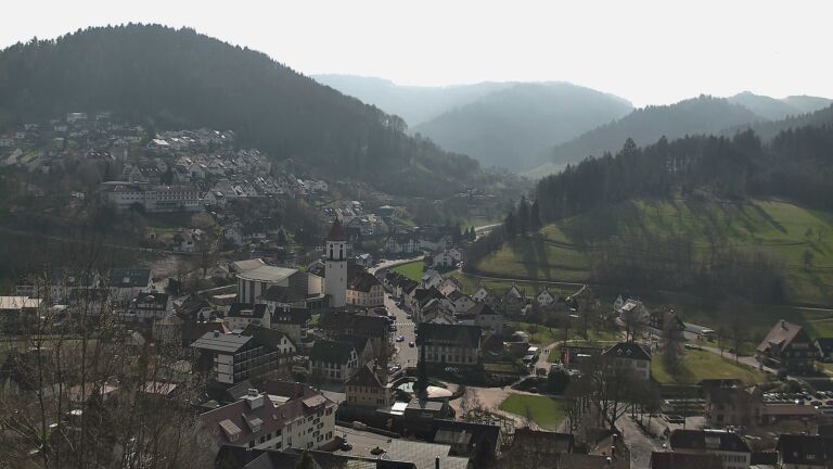 Dieses Bild zeigt eine Webcam-Aufnahme von Ottenhöfen, aufgenommen am Sonntag, den 08.03.2026 um 11:40 Uhr