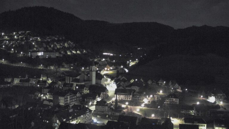 Dieses Bild zeigt eine Webcam-Aufnahme von Ottenhöfen, aufgenommen am Samstag, den 28.02.2026 um 01:30 Uhr