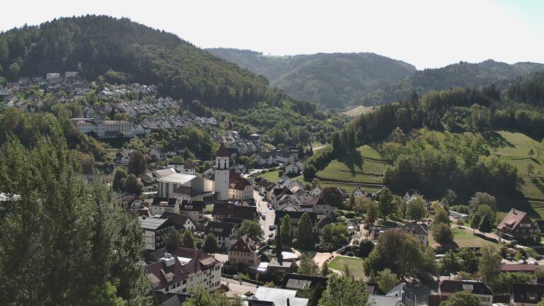 Dieses Bild zeigt eine Webcam-Aufnahme von Ottenhöfen, aufgenommen am Mittwoch, den 23.09.2026 um 12:10 Uhr