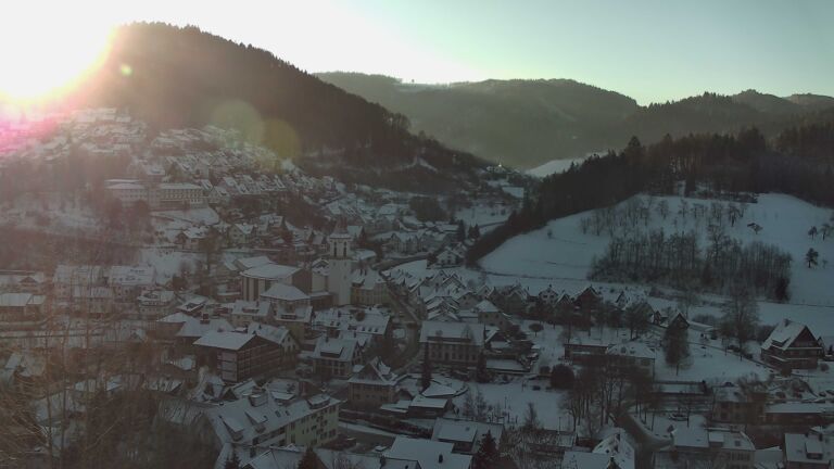 Dieses Bild zeigt eine Webcam-Aufnahme von Ottenhöfen, aufgenommen am Mittwoch, den 07.01.2026 um 09:30 Uhr