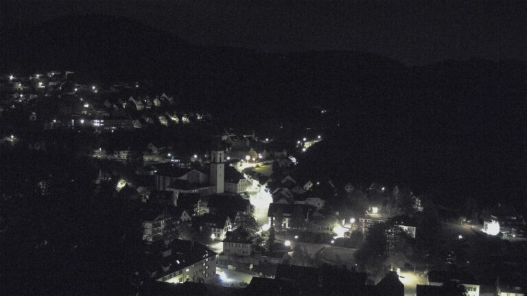 Dieses Bild zeigt eine Webcam-Aufnahme von Ottenhöfen, aufgenommen am Donnerstag, den 15.10.2026 um 01:30 Uhr