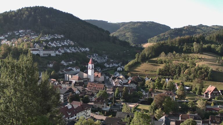 Dieses Bild zeigt eine Webcam-Aufnahme von Ottenhöfen, aufgenommen am Donnerstag, den 03.09.2026 um 08:20 Uhr