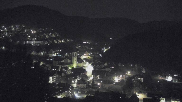 Dieses Bild zeigt eine Webcam-Aufnahme von Ottenhöfen, aufgenommen am Dienstag, den 20.10.2026 um 22:30 Uhr