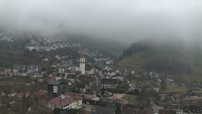 Dieses Bild zeigt eine Webcam-Aufnahme von Ottenhöfen, aufgenommen am Mittwoch, den 04.02.2026 um 15:50 Uhr