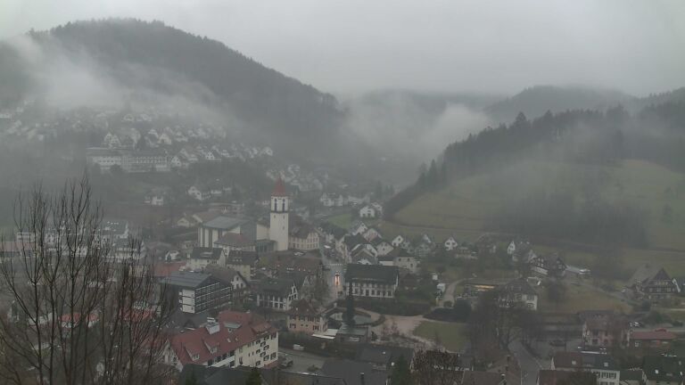 Dieses Bild zeigt eine Webcam-Aufnahme von Ottenhöfen, aufgenommen am Montag, den 26.01.2026 um 09:00 Uhr