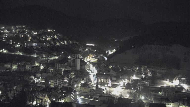 Dieses Bild zeigt eine Webcam-Aufnahme von Ottenhöfen, aufgenommen am Freitag, den 09.01.2026 um 00:00 Uhr