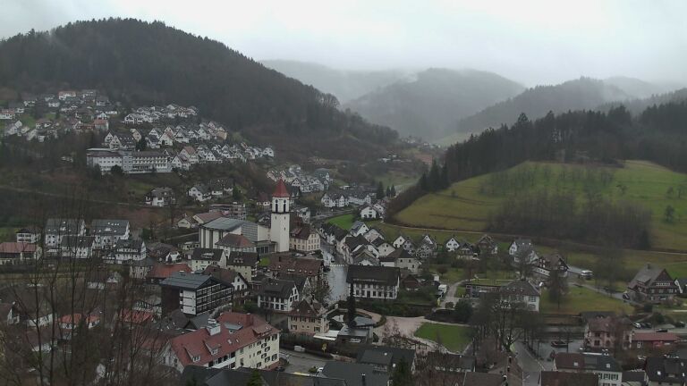 Dieses Bild zeigt eine Webcam-Aufnahme von Ottenhöfen, aufgenommen am Dienstag, den 24.02.2026 um 10:10 Uhr