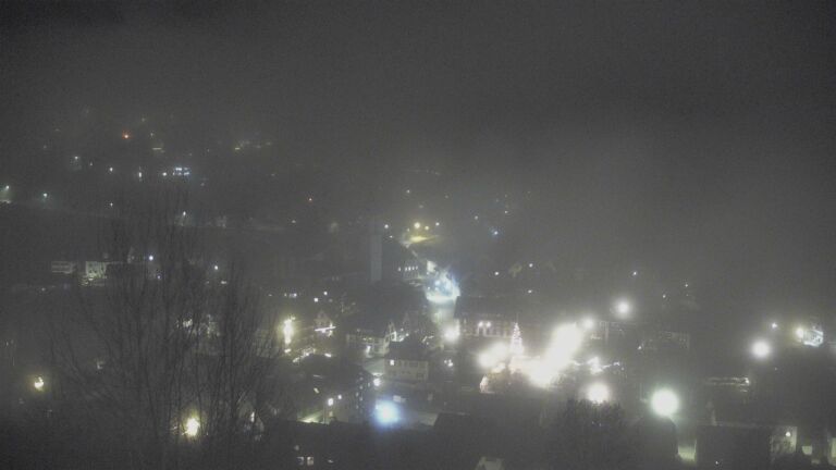 Dieses Bild zeigt eine Webcam-Aufnahme von Ottenhöfen, aufgenommen am Samstag, den 13.12.2025 um 23:30 Uhr