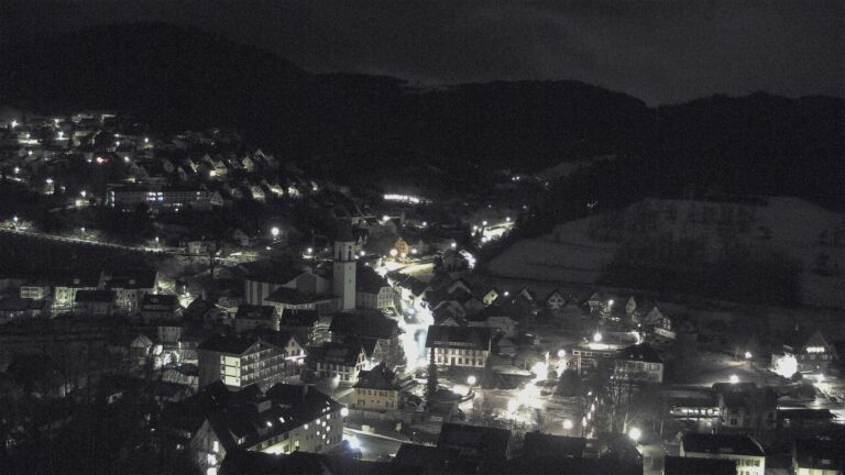 Dieses Bild zeigt eine Webcam-Aufnahme von Ottenhöfen, aufgenommen am Freitag, den 09.01.2026 um 04:30 Uhr