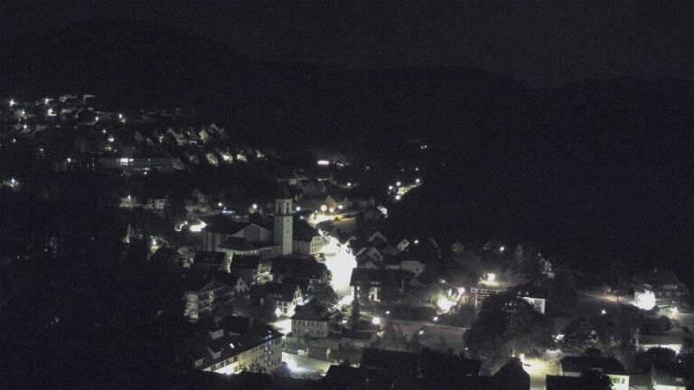 Dieses Bild zeigt eine Webcam-Aufnahme von Ottenhöfen, aufgenommen am Dienstag, den 18.08.2026 um 01:30 Uhr