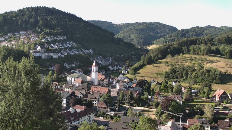 Dieses Bild zeigt eine Webcam-Aufnahme von Ottenhöfen, aufgenommen am Freitag, den 10.07.2026 um 07:50 Uhr