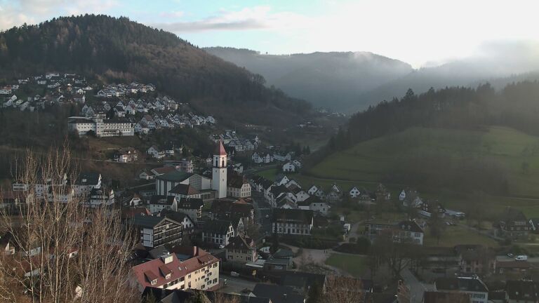 Dieses Bild zeigt eine Webcam-Aufnahme von Ottenhöfen, aufgenommen am Samstag, den 31.01.2026 um 16:20 Uhr