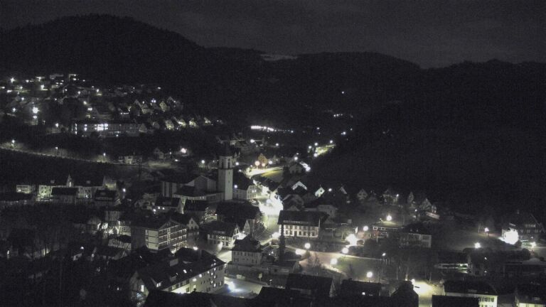 Dieses Bild zeigt eine Webcam-Aufnahme von Ottenhöfen, aufgenommen am Donnerstag, den 26.03.2026 um 23:00 Uhr