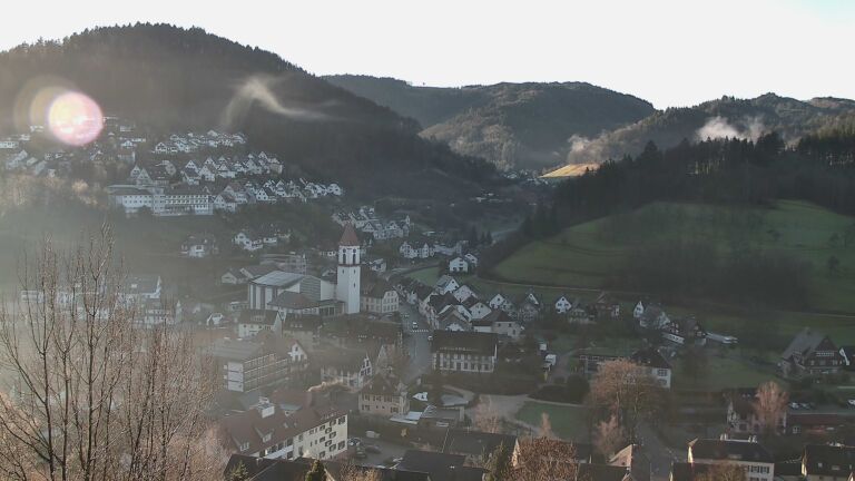 Dieses Bild zeigt eine Webcam-Aufnahme von Ottenhöfen, aufgenommen am Mittwoch, den 25.02.2026 um 08:20 Uhr