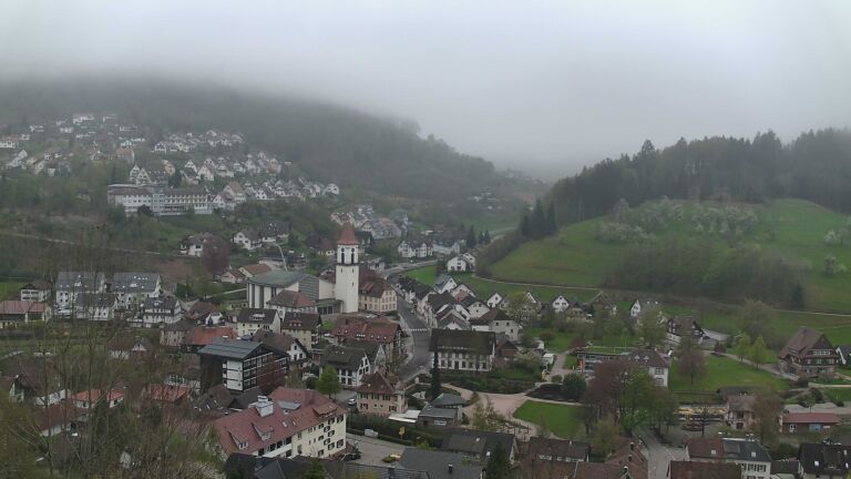 Dieses Bild zeigt eine Webcam-Aufnahme von Ottenhöfen, aufgenommen am Montag, den 13.04.2026 um 14:50 Uhr