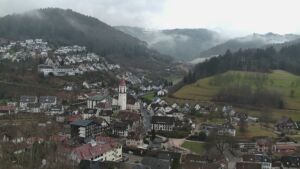 Dieses Bild zeigt eine Webcam-Aufnahme von Ottenhöfen, aufgenommen am Sonntag, den 15.02.2026 um 08:30 Uhr