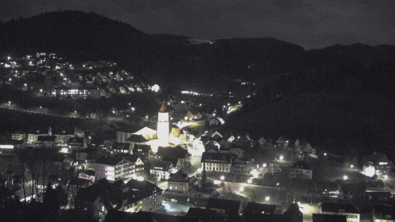 Dieses Bild zeigt eine Webcam-Aufnahme von Ottenhöfen, aufgenommen am Donnerstag, den 26.03.2026 um 20:40 Uhr