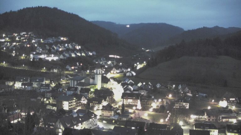 Dieses Bild zeigt eine Webcam-Aufnahme von Ottenhöfen, aufgenommen am Mittwoch, den 24.12.2025 um 07:40 Uhr