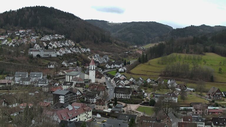 Dieses Bild zeigt eine Webcam-Aufnahme von Ottenhöfen, aufgenommen am Montag, den 16.02.2026 um 11:20 Uhr