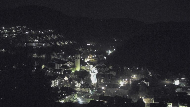 Dieses Bild zeigt eine Webcam-Aufnahme von Ottenhöfen, aufgenommen am Donnerstag, den 01.10.2026 um 22:00 Uhr