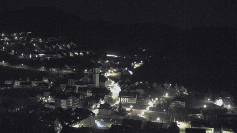 Dieses Bild zeigt eine Webcam-Aufnahme von Ottenhöfen, aufgenommen am Montag, den 09.03.2026 um 00:30 Uhr
