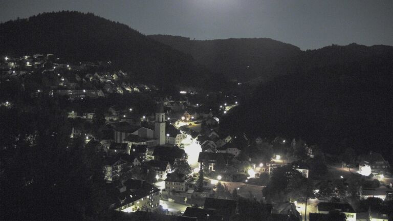 Dieses Bild zeigt eine Webcam-Aufnahme von Ottenhöfen, aufgenommen am Mittwoch, den 29.07.2026 um 00:00 Uhr
