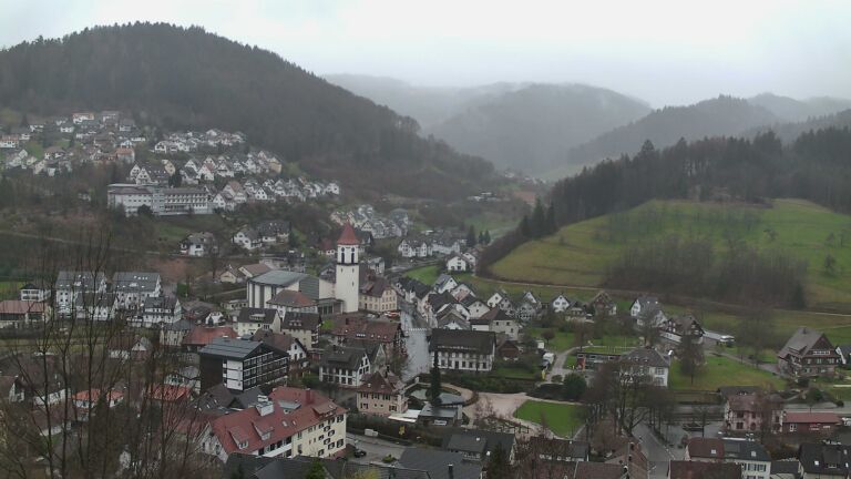 Dieses Bild zeigt eine Webcam-Aufnahme von Ottenhöfen, aufgenommen am Samstag, den 14.03.2026 um 08:30 Uhr