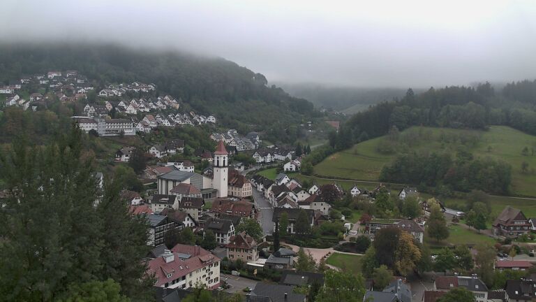 Dieses Bild zeigt eine Webcam-Aufnahme von Ottenhöfen, aufgenommen am Mittwoch, den 14.10.2026 um 09:00 Uhr