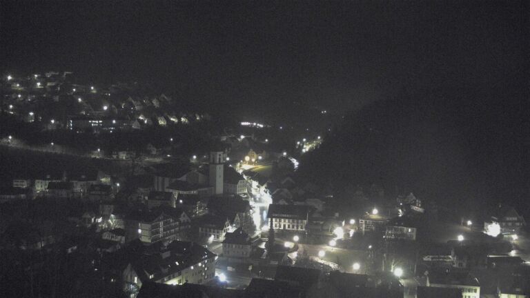 Dieses Bild zeigt eine Webcam-Aufnahme von Ottenhöfen, aufgenommen am Montag, den 16.02.2026 um 03:30 Uhr