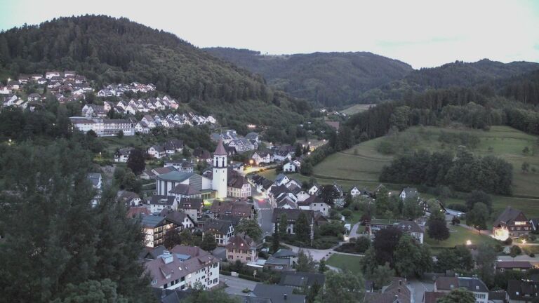 Dieses Bild zeigt eine Webcam-Aufnahme von Ottenhöfen, aufgenommen am Dienstag, den 09.06.2026 um 22:00 Uhr