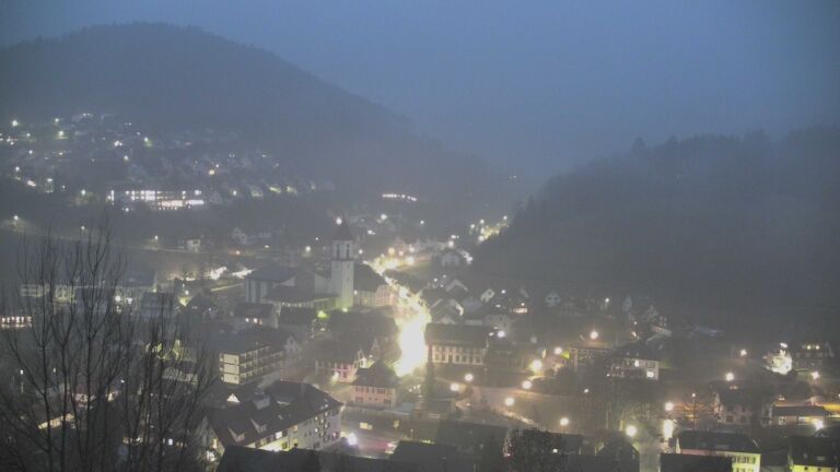 Dieses Bild zeigt eine Webcam-Aufnahme von Ottenhöfen, aufgenommen am Montag, den 26.01.2026 um 07:30 Uhr