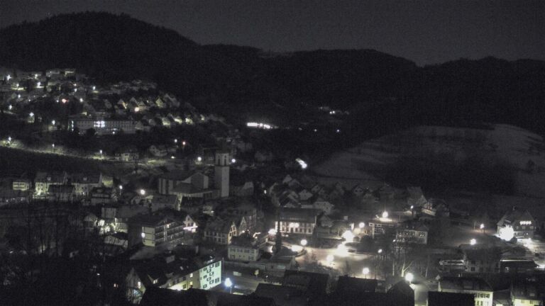 Dieses Bild zeigt eine Webcam-Aufnahme von Ottenhöfen, aufgenommen am Mittwoch, den 31.12.2025 um 03:30 Uhr