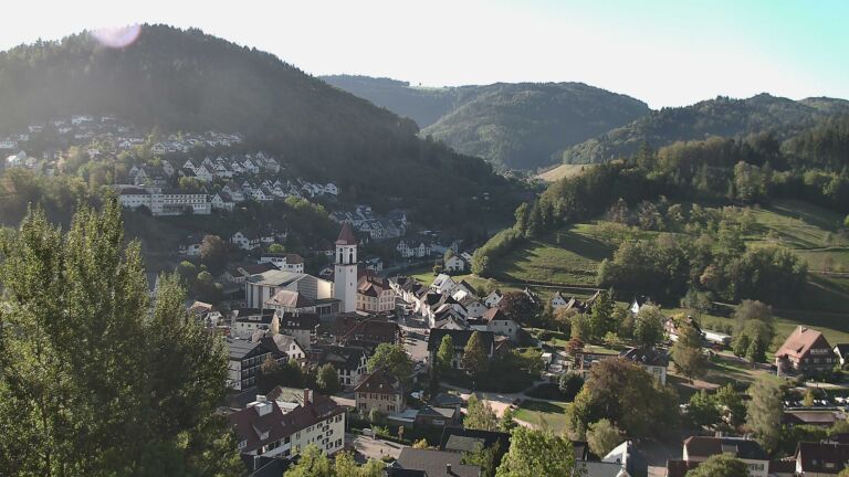 Dieses Bild zeigt eine Webcam-Aufnahme von Ottenhöfen, aufgenommen am Samstag, den 26.09.2026 um 09:40 Uhr