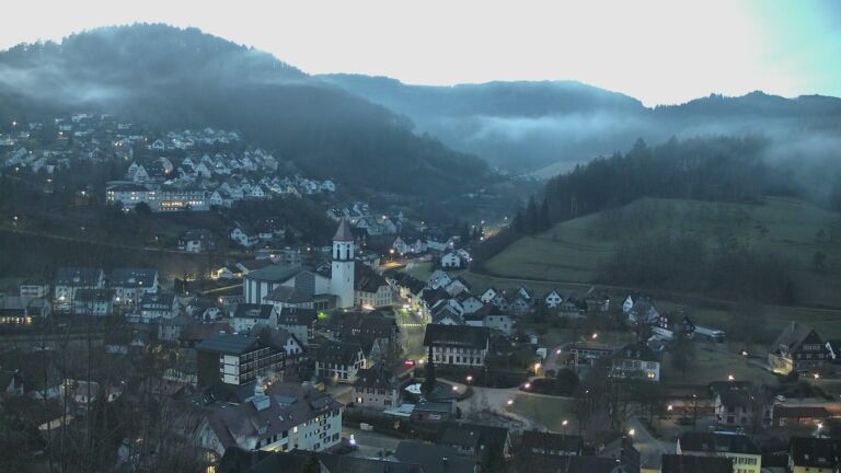 Dieses Bild zeigt eine Webcam-Aufnahme von Ottenhöfen, aufgenommen am Donnerstag, den 05.02.2026 um 07:20 Uhr