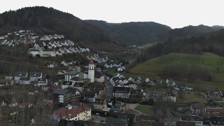 Dieses Bild zeigt eine Webcam-Aufnahme von Ottenhöfen, aufgenommen am Samstag, den 07.02.2026 um 15:40 Uhr