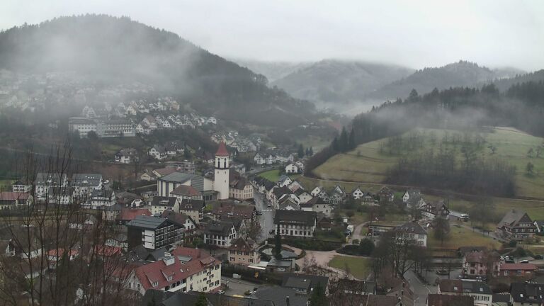 Dieses Bild zeigt eine Webcam-Aufnahme von Ottenhöfen, aufgenommen am Donnerstag, den 29.01.2026 um 09:30 Uhr