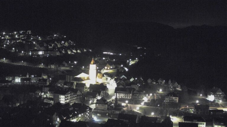 Dieses Bild zeigt eine Webcam-Aufnahme von Ottenhöfen, aufgenommen am Montag, den 16.03.2026 um 22:30 Uhr