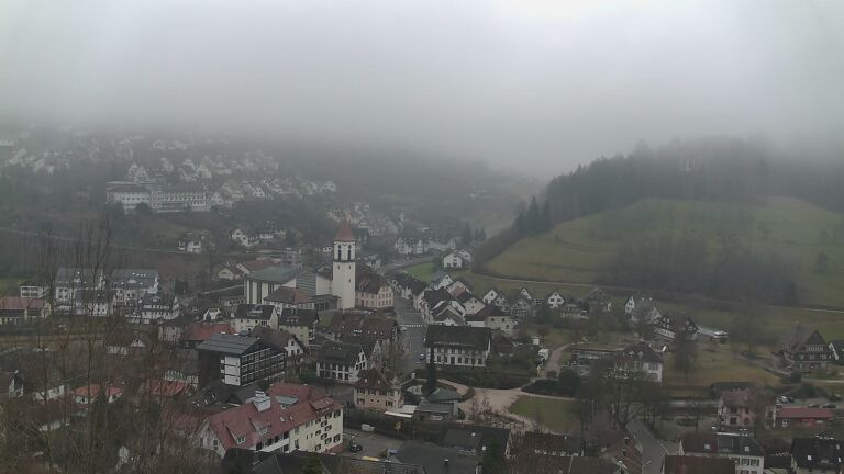 Dieses Bild zeigt eine Webcam-Aufnahme von Ottenhöfen, aufgenommen am Dienstag, den 03.02.2026 um 09:30 Uhr