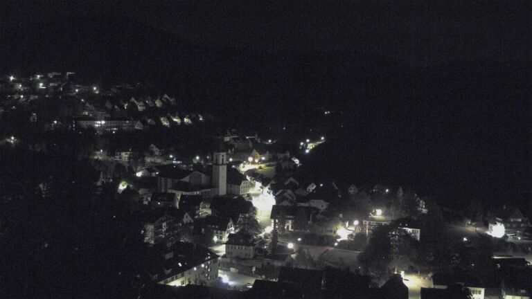 Dieses Bild zeigt eine Webcam-Aufnahme von Ottenhöfen, aufgenommen am Montag, den 12.10.2026 um 03:30 Uhr