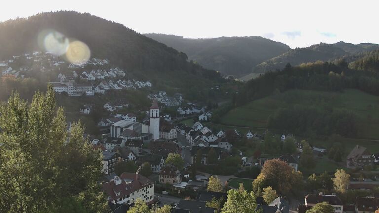 Dieses Bild zeigt eine Webcam-Aufnahme von Ottenhöfen, aufgenommen am Donnerstag, den 22.10.2026 um 09:20 Uhr