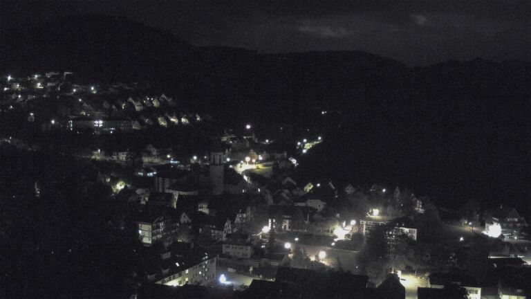 Dieses Bild zeigt eine Webcam-Aufnahme von Ottenhöfen, aufgenommen am Samstag, den 24.10.2026 um 04:30 Uhr