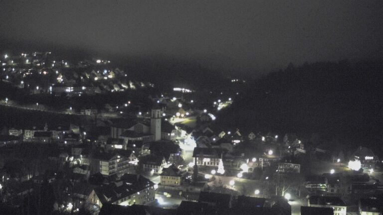 Dieses Bild zeigt eine Webcam-Aufnahme von Ottenhöfen, aufgenommen am Montag, den 22.12.2025 um 23:30 Uhr