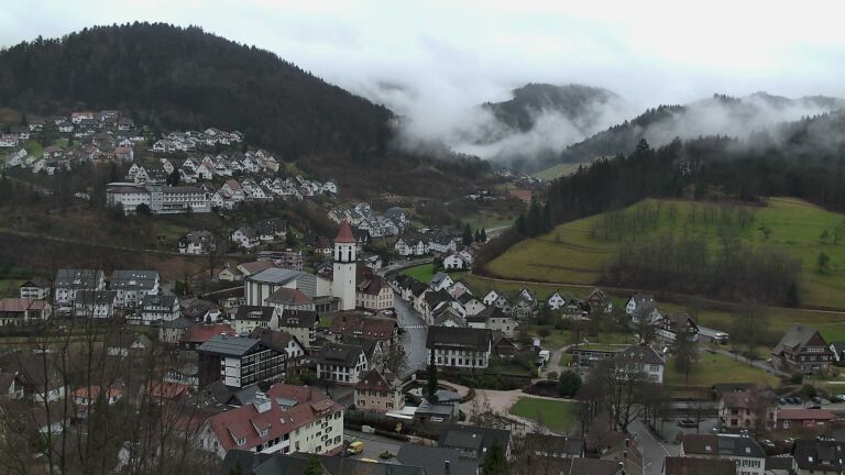 Dieses Bild zeigt eine Webcam-Aufnahme von Ottenhöfen, aufgenommen am Dienstag, den 24.02.2026 um 14:10 Uhr