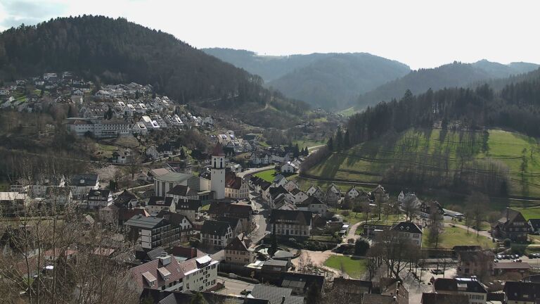 Dieses Bild zeigt eine Webcam-Aufnahme von Ottenhöfen, aufgenommen am Dienstag, den 03.03.2026 um 12:50 Uhr