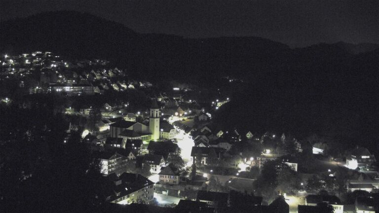 Dieses Bild zeigt eine Webcam-Aufnahme von Ottenhöfen, aufgenommen am Mittwoch, den 30.09.2026 um 21:00 Uhr