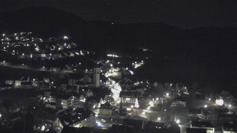 Dieses Bild zeigt eine Webcam-Aufnahme von Ottenhöfen, aufgenommen am Sonntag, den 21.12.2025 um 00:00 Uhr